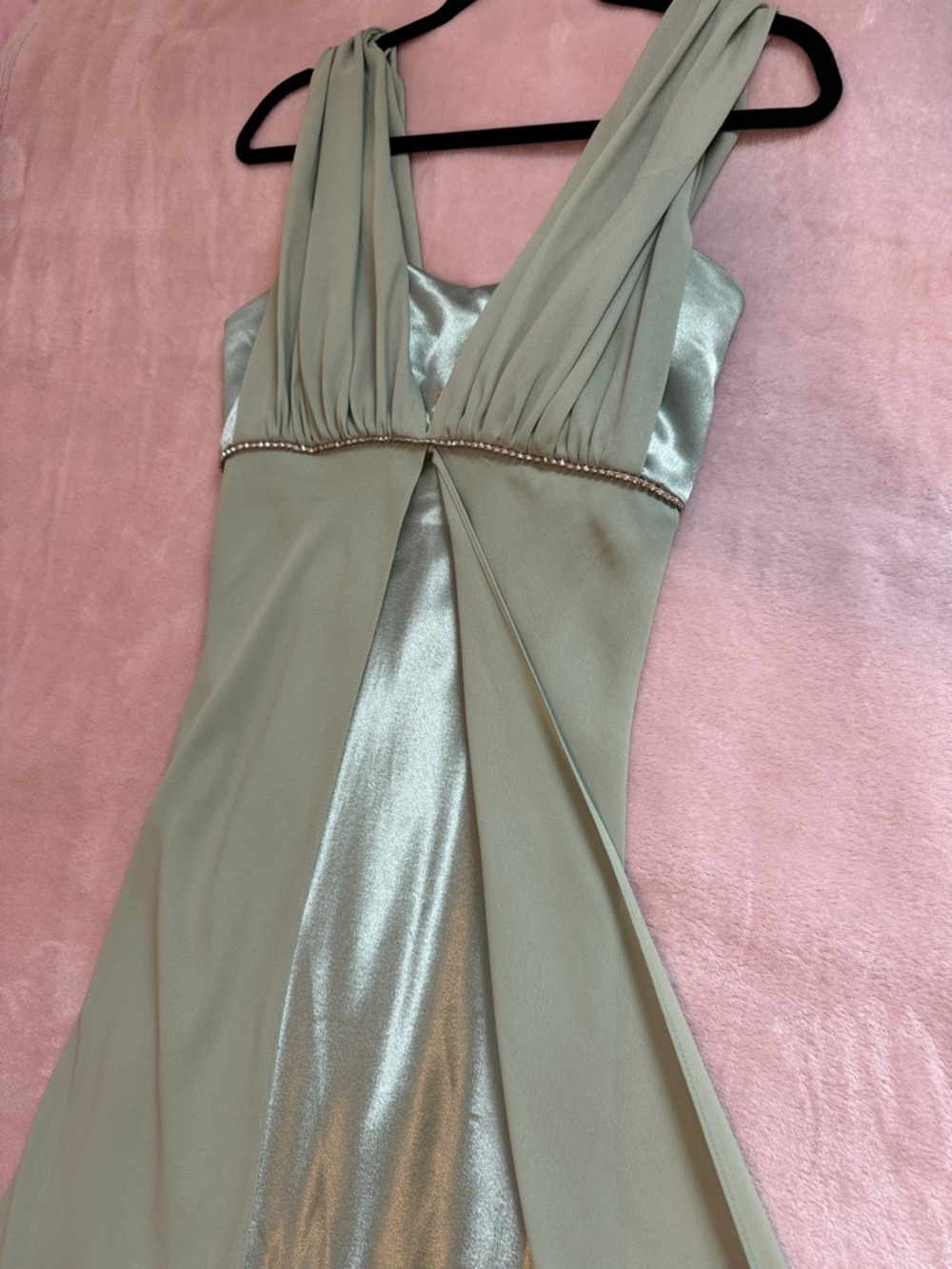 Elegant Evening Gown with Shawl